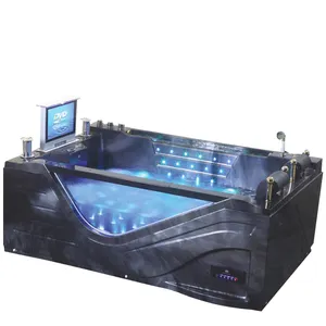 HS-B313 Hot Sale Whirlool Acrylic Bathtub With Tv Sex Massage Function Tub Ice Bath Tub