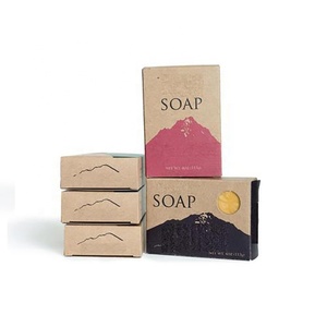 Sapone per il corpo scatola di imballaggio Giappone pulizia del viso konjac spugna scatola di imballaggio Marrone kraft manica diapositiva scatola di carta del cassetto - Product Image 6