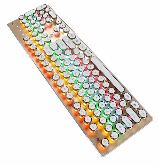 2021 New Aluminum Mechanical Gaming Keyboard with 104 Keys Users Can Plug in the Maintenance of DIY Design
