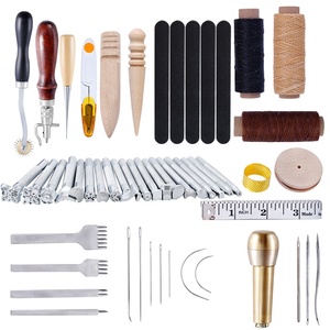 L3 59 Pcs/set Leather <strong>Crafting</strong> <strong>Tools</strong> Handmade Leather Sewing Set Leather Working <strong>Tools</strong> Set - Product Image 1