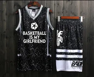 吸湿排汗升华定制团队篮球服批发篮球制服最新最佳设计篮球球衣