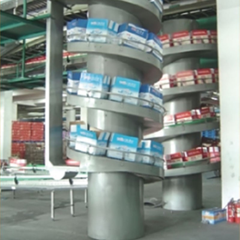 Proceso de Manejo de materiales Verticales Diseño Espiral Transportador Elevador