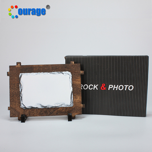 Marco de Fotos de Sublimación COURAGE de 17*12 cm, Roca de Pizarra en Blanco para Sublimación, Modelo SH-38 - Product Image 6