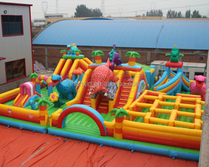 Château gonflable de luxe en forme de labyrinthe <span class=keywords><strong>avec</strong></span> <span class=keywords><strong>petit</strong></span> <span class=keywords><strong>toboggan</strong></span> pour enfants, tente de jeu gonflable <span class=keywords><strong>avec</strong></span> porte cintrée - Product Image 4