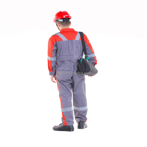 Cotton Flame Resistant Antistatic Reflective Safety <strong>Coverall</strong> - Product Image 2