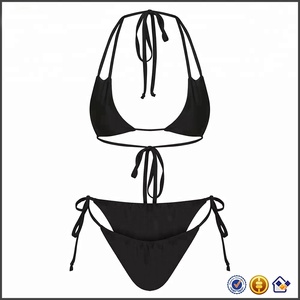 Conjunto de Bikini Sexy Brasileño para Mujer KY, COBALT MINIMAL, Traje de Baño Ajustable <span class=keywords><strong>con</strong></span> Tanga, Traje de Baño Estampado de 2 Piezas - Product Image 3