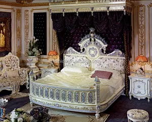 Italienischen Design König Bett, Luxus König Größe Schlafzimmer Möbel