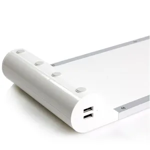 Dudukan Monitor Aluminium 4 Port Pengisian Daya Usb, Dudukan Laptop untuk Laptop Macbook iMac