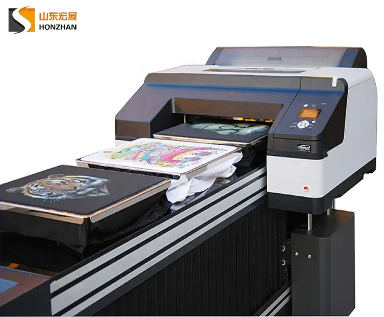 Mesin cetak kaus DTG otomatis Software gratis RIP profesional kualitas baik mesin cetak putih dan warna selama pas yang sama