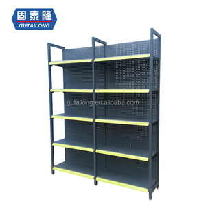 <span class=keywords><strong>Étagère</strong></span> murale métallique légère simple face pour supermarché, présentoir de magasin de détail, structure démontable, capacité de <span class=keywords><strong>charge</strong></span> 40-120 kg/<span class=keywords><strong>étagère</strong></span> - Product Image 2