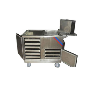 Stainless steel <span class=keywords><strong>mobile</strong></span> 식품 카트 대 한 전달하기 와 끼 난방 function - Product Image 1