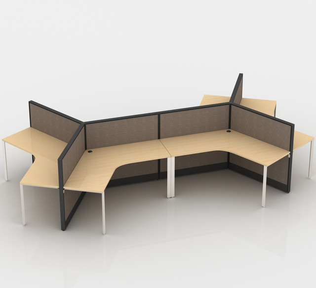 Furniture 120 degree office workstation