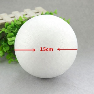 Bolas de espuma de poliestireno <span class=keywords><strong>blanco</strong></span> de 15cm para modelado de fiesta de Navidad DIY artesanía decorativa Bola de burbujas regalo - Product Image 1