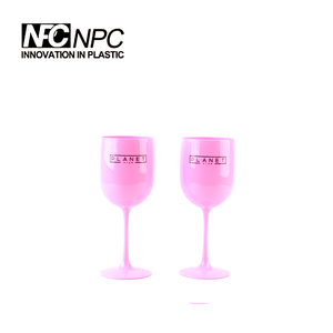 <span class=keywords><strong>Prix</strong></span> de gros verre à vin champagne en plastique de couleur rose pour la promotion - Product Image 3