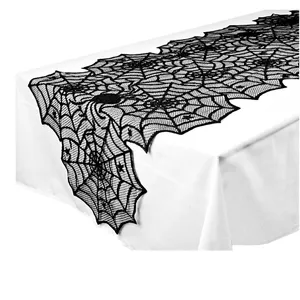 Halloween Dekorationen Halloween Tisch Runner 18 durch 72 zoll Schwarz Spinne Web Tisch Läufer Polyester