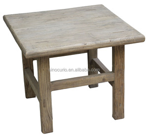 Wholesale Antique Furniture China <strong>Rustic</strong> Coffee <strong>Table</strong> Square Wooden <strong>Side</strong> <strong>Table</strong> - Product Image 3