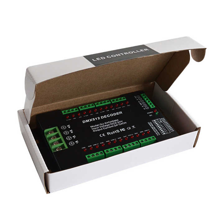 24 Channel RGB DMX512 LED Decoder for Advertising Modules