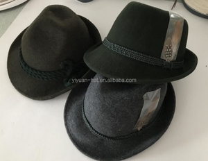 Cappello Fedora <span class=keywords><strong>Trilby</strong></span> in Lana con Logo Personalizzato, Prezzo di Fabbrica, Vendita all'Ingrosso - Product Image 1