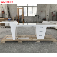 Meuble de dentiste en acrylique blanc moderne, Design de Table d'ordinateur, bureau,