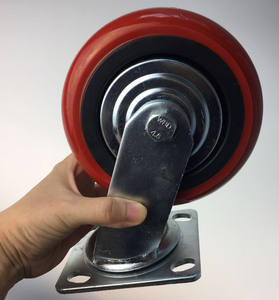 6 Zoll Heavy Duty Casters Wheels Dentiform mit Bremse PU <span class=keywords><strong>Caster</strong></span> Wheels Heavy Duty - Product Image 4