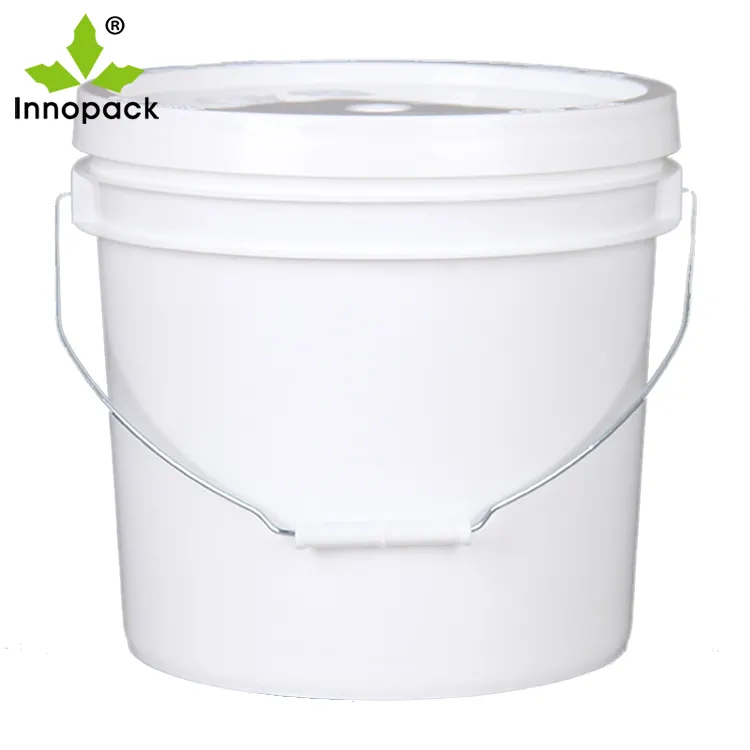 US Style PP/HDPE Plastic 1 Gallon Pails 1 Gal Plastic Buckets With Lid & Handle