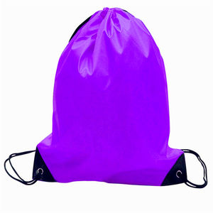 促销定制小尼龙涤纶拉绳背包定制包 - Product Image 2