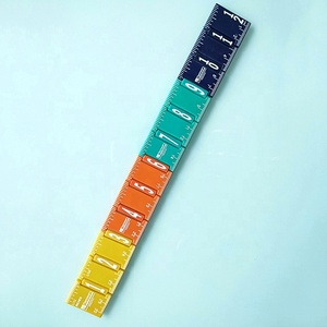 Strumenti di misurazione multifunzione righello pieghevole in plastica 30cm - Product Image 2