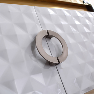 Wholesale Modern Vaniti <strong>White</strong> and Golden Glossy Stainless Steel <strong>Bathroom</strong> Vanity <strong>Cabinet</strong> - Product Image 5
