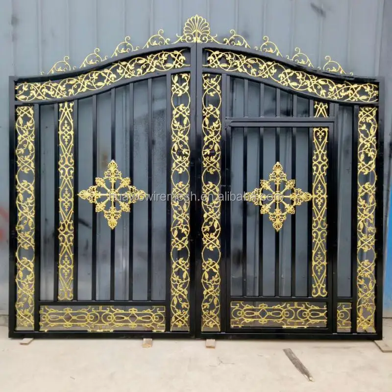 Wrought iron fence gate designs