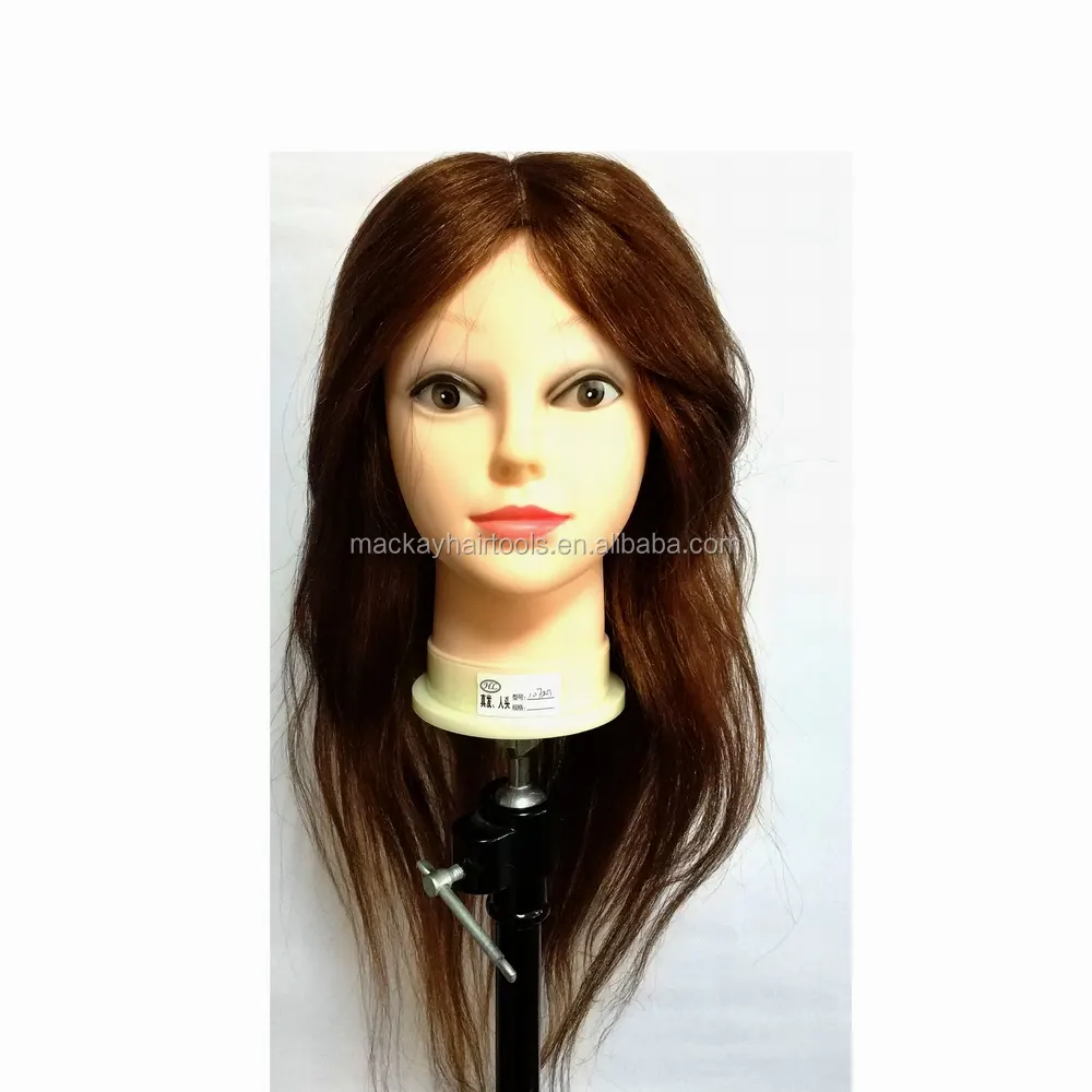 सौंदर्य महिलाओं लंबे विग बाल despay सिलिकॉन सामग्री पुतला सिर