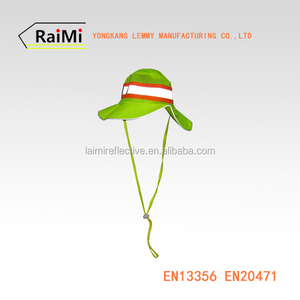 Diy fluorescente tapas de seguridad reflectante paraguas grande de ala ancha sombrero y gorras - Product Image 1