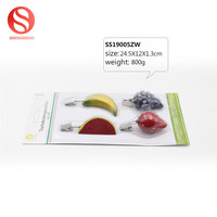 Clip de décoration de table en résine, accessoires pour décoration de table, fraises, bananes, raisin, pastèque, fruits