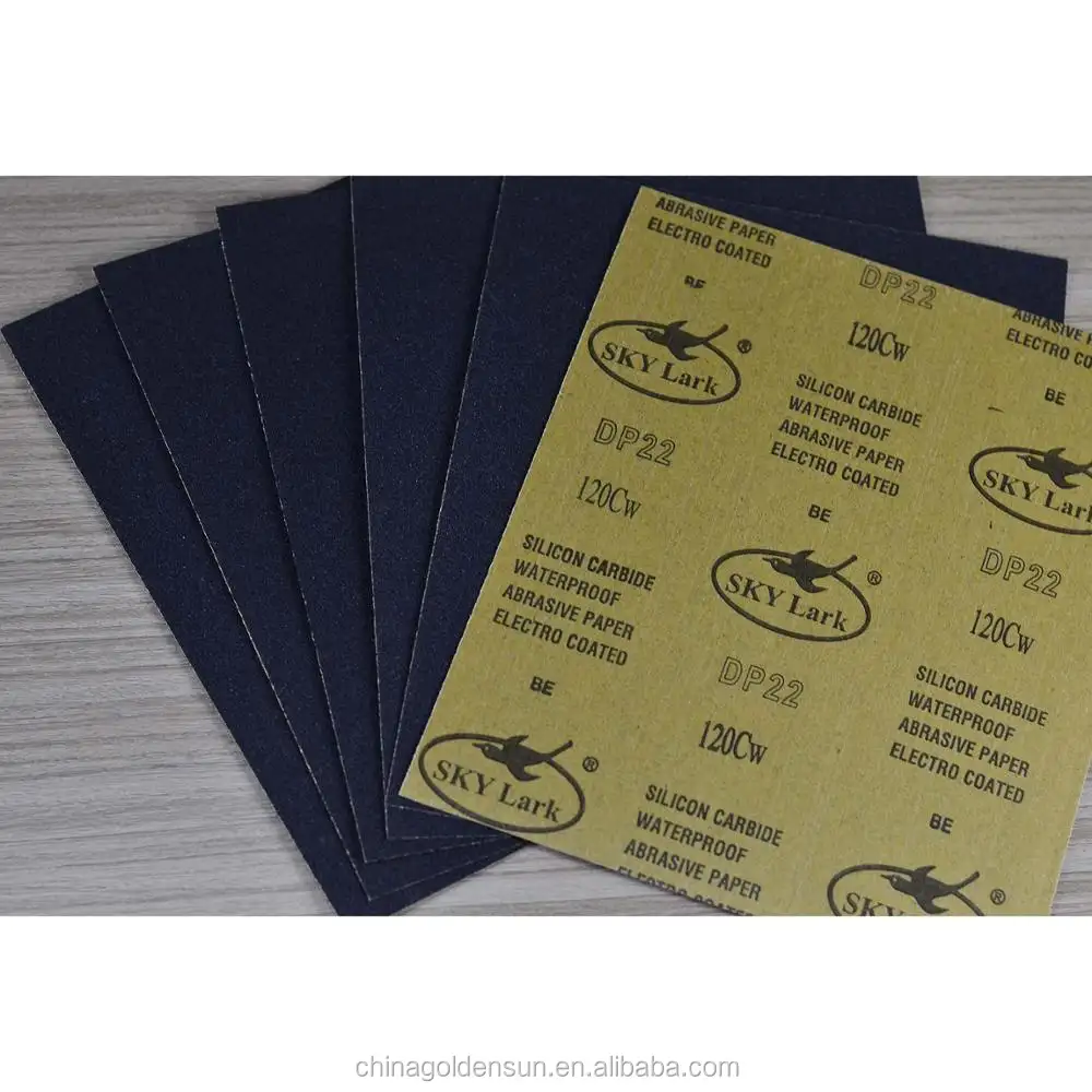 Very Competitive Price Electro Coated Silicon Carbide Waterproof Abrasive Paper Dp22