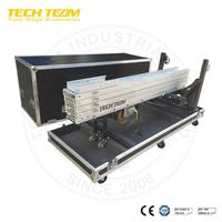 Torre de Elevación de Acero TECHTEAM TL-540 para Sistemas Line Array, Altura Máxima 5.4m, Carga Máxima 400KG, Color Plata