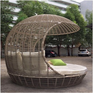 Exclusivo Mueble de Exterior, <span class=keywords><strong>Tumbona</strong></span> de Ratán para Patio, Cama de Jardín - Product Image 4