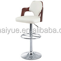 تنجيد من الجلد الصناعي ، مقعد بار حديث ، عداد دوار خشبي ، كراسي بارستول رخيصة للبيع - Product Image 2