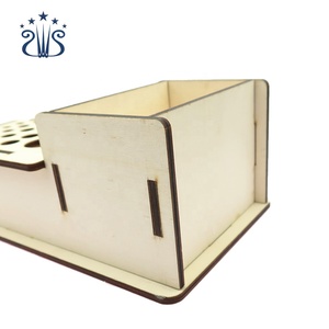 Handmade DIY Porous <strong>Wooden</strong> Leather <strong>Tool</strong> Storage <strong>Box</strong> - Product Image 4