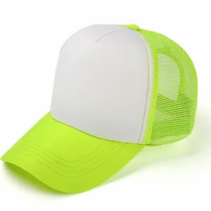 Goedkope Custom 100% Polyester 5 Panelen Mesh Trucker Cap