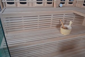 Sauna in ceramica a infrarossi lontani con sauna combinata - Product Image 2