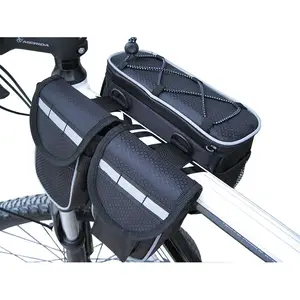 Bolsa de Alforja de tubo superior para bicicleta de montaña, resistente al agua, accesorios para bicicleta de carretera
