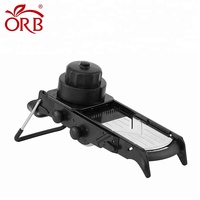 Mandoline à légumes multifonctionnelle manuelle en acier inoxydable avec lames réglables, coupe-légumes ORB BF1388S personnalisé