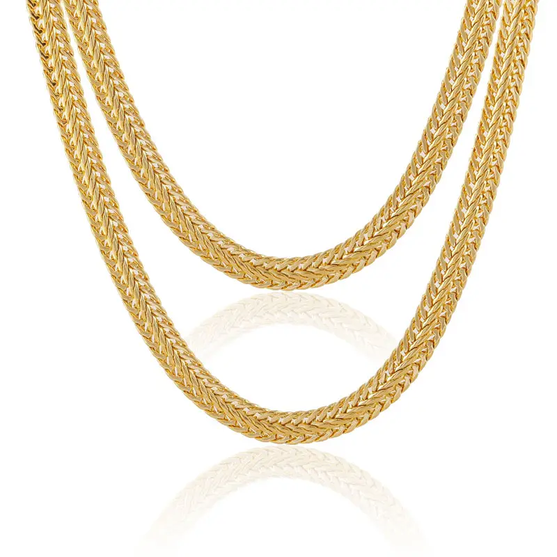 Moc ATHENAA — collier en or 18k pour hommes, chaîne plaquée en or de dubaï, chaîne lourde en or