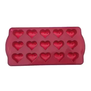 Moule à gâteau en silicone naturel, modèle en forme de cœur, pour chocolat, équipement de promotion, vente en gros, 1 pièce