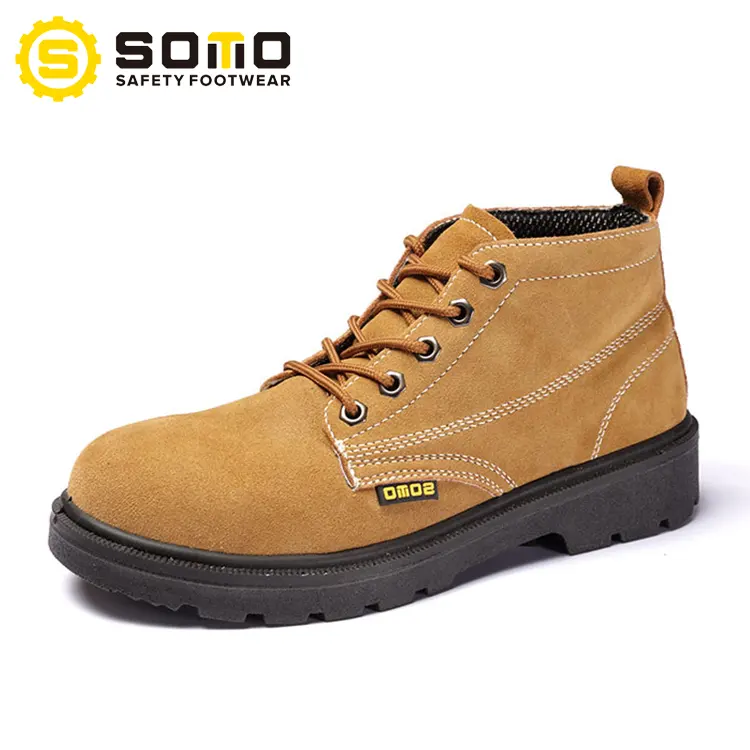 SOMO Produtos Mais Vendidos Calçado Respirável Amarelo Terroso Frio Sapatos de Cimento