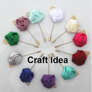 20 pezzi Peach Satin nastro arrotolato fiore <span class=keywords><strong>in</strong></span> tessuto rosa per <span class=keywords><strong>abbigliamento</strong></span> abito fascia forniture nastro di raso fatto a mano fiore di rosa - Product Image 4