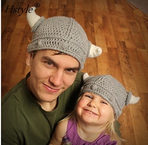 Guerriero vichingo Del Bambino Handmade Del Cappello Del Crochet Del Knit Beanie Casco Appena Nato Fotografia Prop Bambini Cavaliere (3 Formati per Scegliere) a117