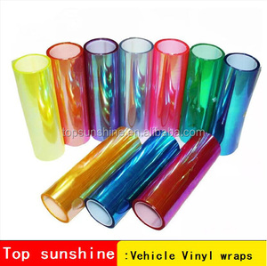 Lámpara coche vinilo del abrigo de colores camaleón película de <span class=keywords><strong>la</strong></span> linterna luz de <span class=keywords><strong>niebla</strong></span> cubierta de pegatinas de protección - Product Image 3