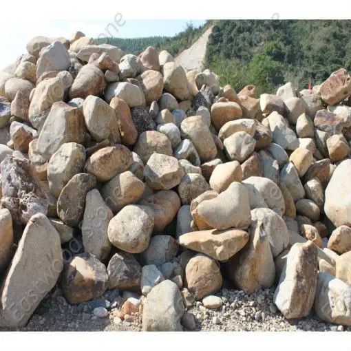أحجار الصخور النهرية الطبيعية الكبيرة لتزيين الحدائق