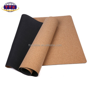 <span class=keywords><strong>Tapis</strong></span> de Yoga antidérapant de haute qualité <span class=keywords><strong>tapis</strong></span> de liège en caoutchouc naturel entraînement gymnastique Camping Logo personnalisé disponible 4mm 5mm 6mm 8mm 10mm - Product Image 2