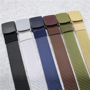 tactical nylon belt plastic buckle Men's canvas belt outdoor wholesale YiWu LQbelt Factory custom logo